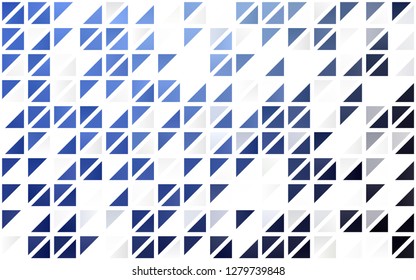 Light BLUE vector seamless template with crystals, triangles. Modern abstract illustration with colorful triangles. Pattern for trendy fabric, wallpapers.