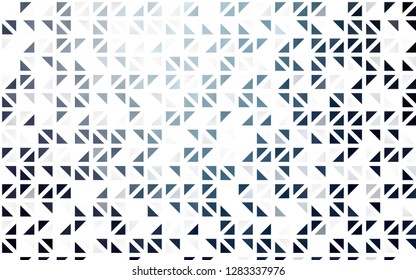 Light BLUE vector seamless template with crystals, triangles. Beautiful illustration with triangles in nature style. Pattern for design of fabric, wallpapers.