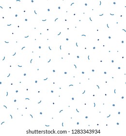 Light BLUE vector seamless template with circles, triangles. Colorful illustration with circles and lines in futuristic style. Pattern for design of window blinds, curtains.