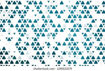Light BLUE vector seamless template with crystals, triangles. Beautiful illustration with triangles in nature style. Trendy design for wallpaper, fabric makers.