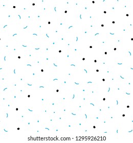 Light BLUE vector seamless template with circles, triangles. Modern abstract colorful illustration with spheres and lines. Trendy design for wallpaper, fabric makers.