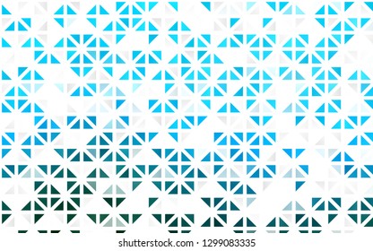 Light BLUE vector seamless template with crystals, triangles. Abstract gradient illustration with triangles. Pattern for trendy fabric, wallpapers.