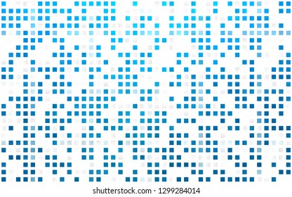 Light BLUE vector seamless template with crystals, rectangles. Beautiful illustration with rectangles and squares. Design for textile, fabric, wallpapers.