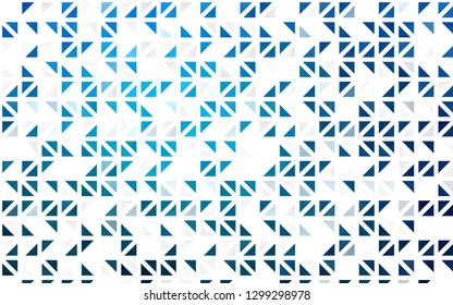 Light BLUE vector seamless template with crystals, triangles. Beautiful illustration with triangles in nature style. Template for business cards, websites.