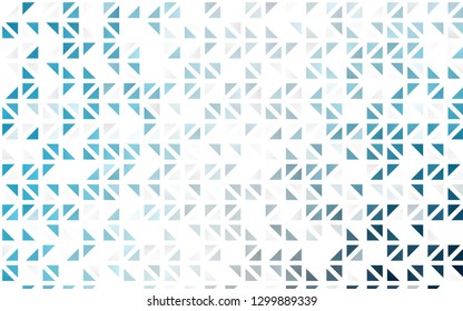 Light BLUE vector seamless template with crystals, triangles. Glitter abstract illustration with triangular shapes. Template for business cards, websites.