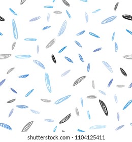 Light BLUE vector seamless texture with disks. Beautiful colored illustration with blurred circles in nature style. Completely new template for your brand book.