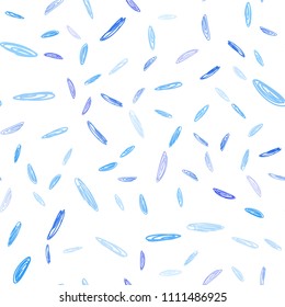Light BLUE vector seamless texture with disks. Glitter abstract illustration with blurred drops of rain. Beautiful design for your business advert.