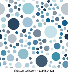 Light BLUE vector seamless texture with disks. Modern abstract illustration with colorful water drops. Completely new template for your brand book.