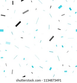 Light BLUE vector seamless texture in rectangular style. Modern abstract illustration with colorful rectangles. Pattern for busines ad, booklets, leaflets