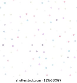 Light BLUE vector seamless texture with disks. Beautiful colored illustration with blurred circles in nature style. Completely new template for your brand book.