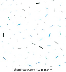 Light BLUE vector seamless texture with colored lines. Modern geometrical abstract illustration with staves. The pattern can be used for busines ad, booklets, leaflets