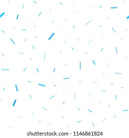 Light BLUE vector seamless texture with colored lines. Glitter abstract illustration with colored sticks. The pattern can be used for websites.