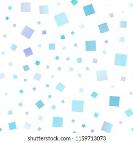 Light BLUE vector seamless texture in rectangular style. Rectangles on abstract background with colorful gradient. The template can be used as a background.