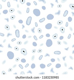 Light BLUE vector seamless texture with disks. Illustration with set of shining colorful abstract circles. Pattern for design of fabric, wallpapers.
