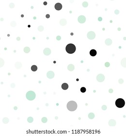 Light BLUE vector seamless texture with disks. Blurred bubbles on abstract background with colorful gradient. Pattern for trendy fabric, wallpapers.