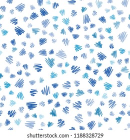 Light BLUE vector seamless texture with colored lines. Glitter abstract illustration with colored sticks. Smart design for your business advert.