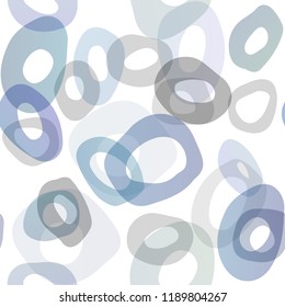 Light BLUE vector seamless texture with disks. Blurred bubbles on abstract backdrop with colorful gradient. Pattern for design of fabric, wallpapers.