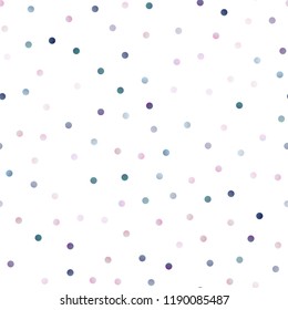 Light BLUE vector seamless texture with disks. Abstract illustration with colored bubbles in nature style. The pattern can be used for aqua ad, booklets.