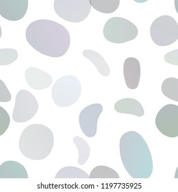 Light BLUE vector seamless texture with disks. Modern abstract illustration with colorful water drops. Pattern for design of fabric, wallpapers.