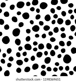 Vector Seamless Modern Messy Polka Dot Stock Vector Royalty Free