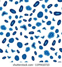 Light BLUE vector seamless texture with disks. Blurred bubbles on abstract background with colorful gradient. Pattern for trendy fabric, wallpapers.