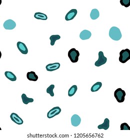 Light BLUE vector seamless texture with disks. Blurred bubbles on abstract background with colorful gradient. Trendy design for wallpaper, fabric makers.