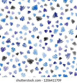 Light BLUE vector seamless texture with colored lines. Modern geometrical abstract illustration with Lines. Pattern for ads, posters, banners.
