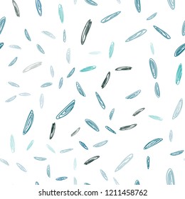 Light BLUE vector seamless texture with disks. Beautiful colored illustration with blurred circles in nature style. Beautiful design for your business advert.