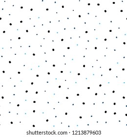 Light BLUE vector seamless texture with disks. Blurred bubbles on abstract background with colorful gradient. Design for textile, fabric, wallpapers.