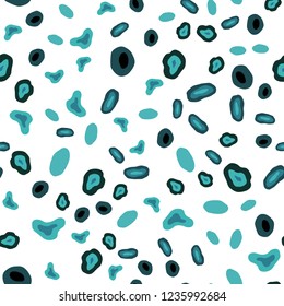 Light BLUE vector seamless texture with disks. Blurred decorative design in abstract style with bubbles. Design for textile, fabric, wallpapers.
