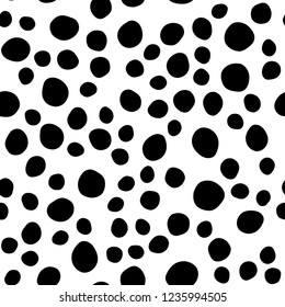 Light BLUE vector seamless texture with disks. Colorful illustration with blurred circles in nature style. Pattern for trendy fabric, wallpapers.