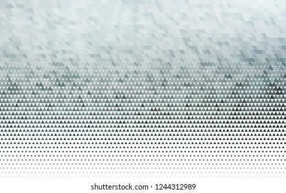 Light BLUE vector seamless texture in triangular style. Triangles on abstract background with colorful gradient. Pattern for design of fabric, wallpapers.