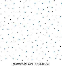 Light BLUE vector seamless texture with disks. Abstract illustration with colored bubbles in nature style. Design for textile, fabric, wallpapers.