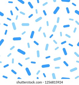 Light BLUE vector seamless texture with colored lines. Decorative shining illustration with lines on abstract template. Template for your beautiful backgrounds.