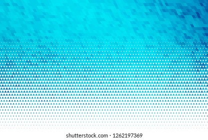 Light BLUE vector seamless texture in triangular style. Glitter abstract illustration with triangular shapes. Pattern for trendy fabric, wallpapers.