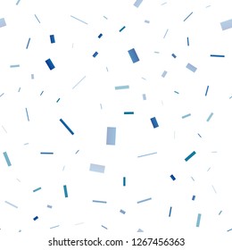 Light BLUE vector seamless texture in rectangular style. Illustration with set of colorful rectangles. Modern template for your landing page.