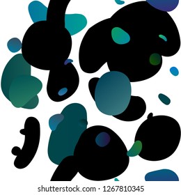 Light BLUE vector seamless texture with disks. Blurred bubbles on abstract backdrop with colorful gradient. Pattern for design of fabric, wallpapers.