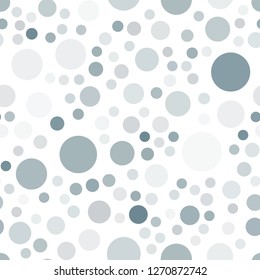 Light BLUE vector seamless texture with disks. Illustration with set of shining colorful abstract circles. Pattern can be used for futuristic ad, booklets.
