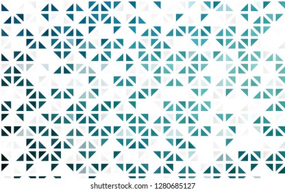 Light BLUE vector seamless texture in triangular style. Beautiful illustration with triangles in nature style. Pattern for design of window blinds, curtains.