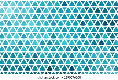 Light BLUE vector seamless texture in triangular style. Glitter abstract illustration with triangular shapes. Trendy design for wallpaper, fabric makers.