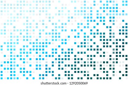 Light BLUE vector seamless texture in rectangular style. Abstract gradient illustration with rectangles. Template for business cards, websites.
