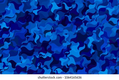 Light BLUE vector shining cranked pattern. Modern geometrical abstract illustration with gradient bandy lines. Brand-new design for your business.