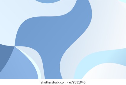Light BLUE vector shining cranked pattern. Geometric illustration in Origami style with gradient.  The textured pattern can be used for background.