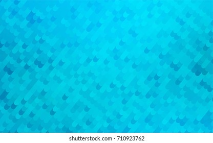 Light BLUE vector shining cranked template. A completely new color illustration in a vague style. The textured pattern can be used for background.