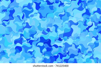 Light BLUE vector shining cranked template. Brand-new colored illustration in blurry style with gradient. A completely new design for your business.