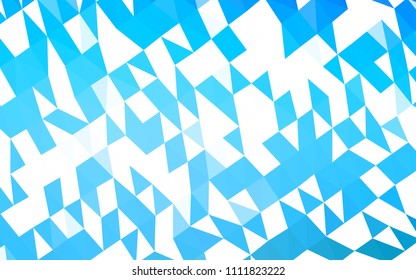 Light BLUE vector shining hexagonal background. Shining colored illustration in a Brand new style. The elegant pattern can be used as part of a brand book.