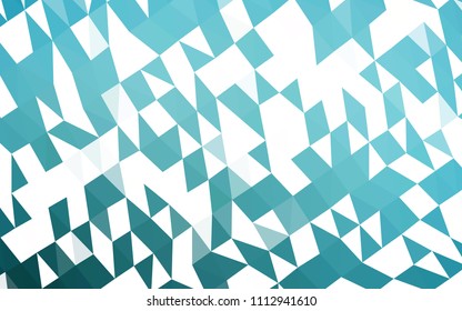 Light BLUE vector shining hexagonal background. Glitter abstract illustration with an elegant design. The polygonal design can be used for your web site.