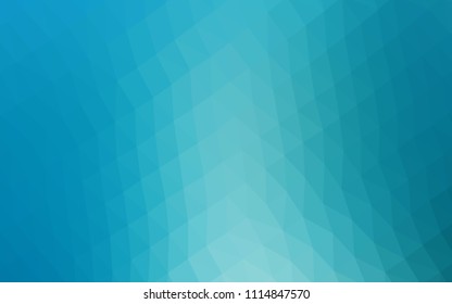 Light BLUE vector shining hexagonal pattern. Modern geometrical abstract illustration with gradient. A completely new template for your business design.