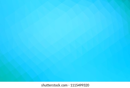 Light BLUE vector shining hexagonal background. A completely new color illustration in a vague style. The template can be used as a background for cell phones.