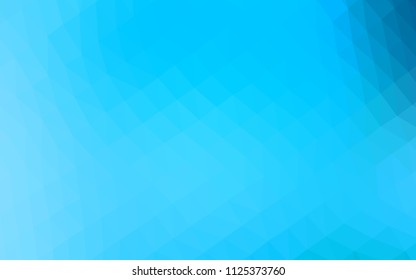 Light BLUE vector shining hexagonal pattern. An elegant bright illustration with gradient. The best triangular design for your business.